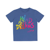 A Head Full Of Dreams Blue Kids T-shirt