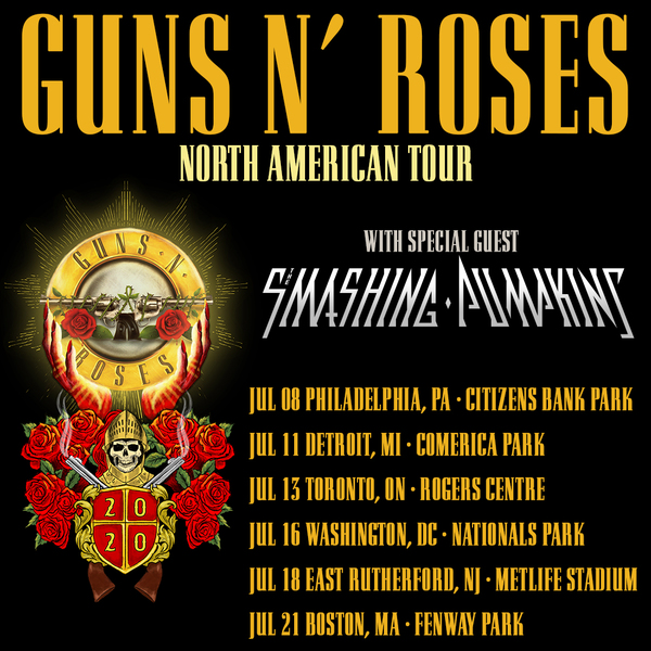 Guns N' Roses Announce Rescheduled Tour Dates