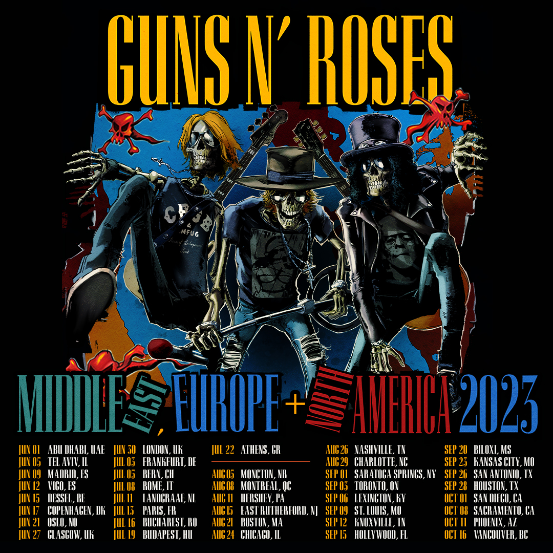 who's on tour with guns n roses