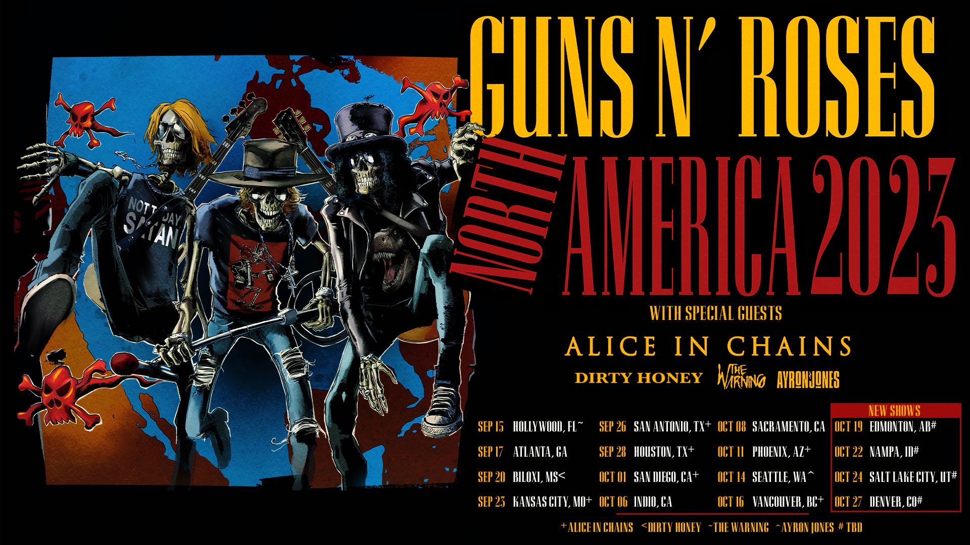 guns n roses tour united states