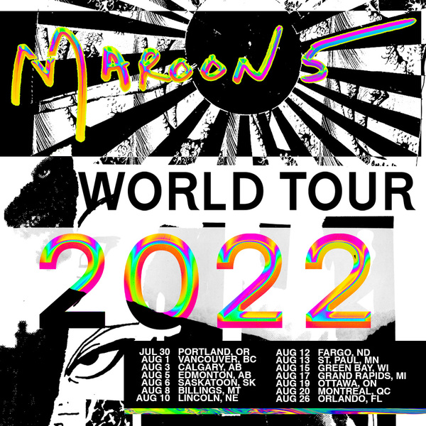 maroon 5 tour uk 2022