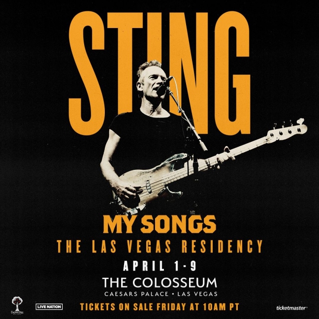 Sting News Sting extends criticallyacclaimed Las Vegas Residency